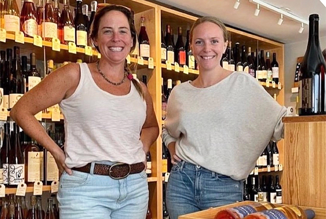 Cork Restaurant and Natural Wine Shop, Stowe, owners portrait.